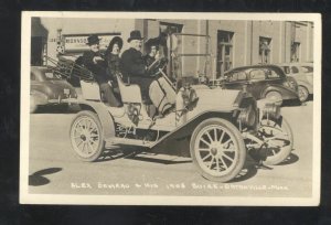 RPPC ORTONVILLE MINNESOTA 1908 BUICK OLD CARS SEMMARU REAL PHOTO POSTCARD