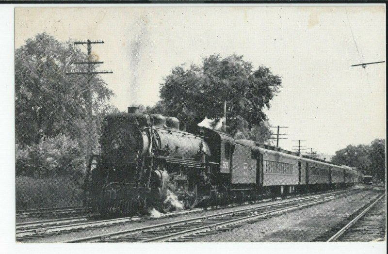 Boston & Main Passenger Moving North Near Charlestown RPPC Postcard