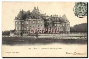 Old Postcard Melun Chateau De Vaux Le Vicomte