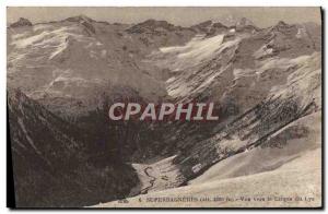 Old Postcard View Towards Superbagneres Cirque Du Lys