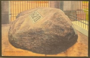 Vintage Postcard 1945 Plymouth Rock, Plymouth, Massachusetts (MA)