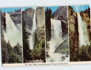Postcard The Four Falls Yosemite National Park California USA