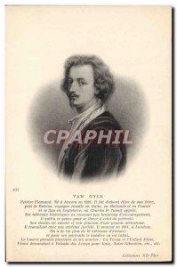 Postcard Old Flemish painter Van Dyck