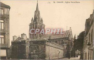 Old Postcard Calais Eglise Notre Dame