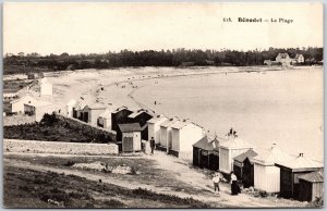 Benodet - La Plage Campground France Cottages Sandy Beach Postcard