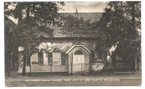 Postcard Old Presbyterian Church New Castle  DE Delaware