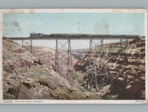 Postcard: 13955 CANYON DIABLO, ARIZONA. FRED HARVEY.PHOSTINT 1910
