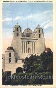 Towers of CA Countries Building 1915 Panama Worlds Fair, San Francisco, CA US...