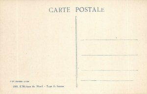 PC CPA ETHNIC NUDE FEMALE, AFRIQUE D'NORD, TYPE DE FEMME, POSTCARD (b18925)