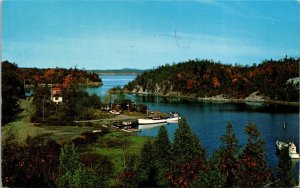 Canada New Brunswick Scenic Harbour View 1962