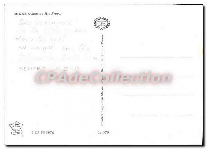 Modern Postcard Digne Alpes de Haute Prov