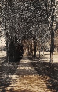 G56/ Clifton Springs New York RPPC Postcard 1907 Back Park Walk