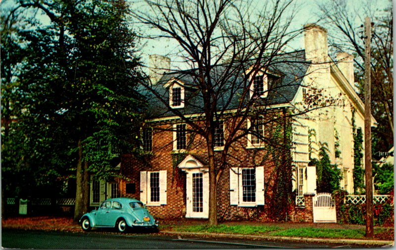 Dover DE Ridgely House on the Green Postcard unused (16425)