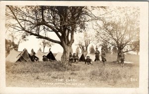 RPPC Soldiers Pheonix Maryland Camp Phoenix Guard c1913 Real Photo Postcard T20