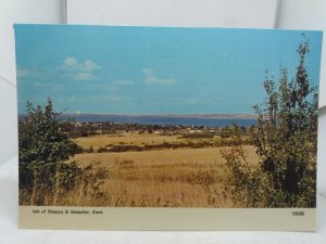 Vintage Postcard Isle of Sheppey and Seasalter Kent View from Hillside 1960s