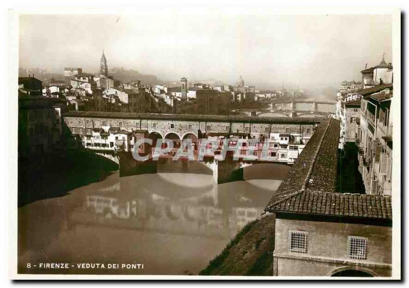 Postcard Modern Firenze Veduta dei Ponti