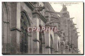 Old Postcard Montfort l'Amaury S and O Church south side