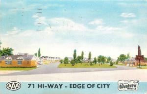 Fort Smith Arkansas 1959 Terry's Motor Court MWM postcard 5987 roadside