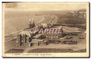 Old Postcard Dieppe Casino and the Chateau Beach view