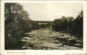 Wilmington DE Washington St. Bridge c1905 Postcard