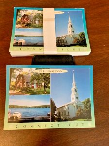 Postcard Lot of 50 4 x 6 Ellington, CT Town Views. Uncirculated