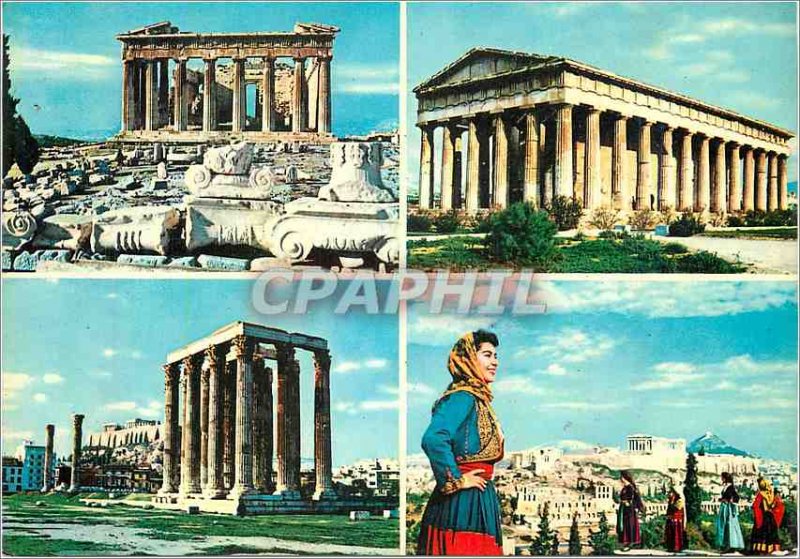 Postcard Modern Landmarks of Athens