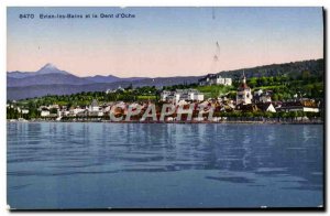 Old Postcard Evian les Bains and Dent d & # 39Oche