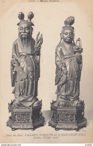 Statues in museum ; PA-CHEN TCHOUNG-LI et HAN-CHAN-TSEN , CHINA , 00-10s