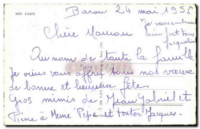 Modern Postcard Souvenir de Caen