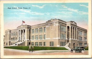 Postcard TX Paris High School