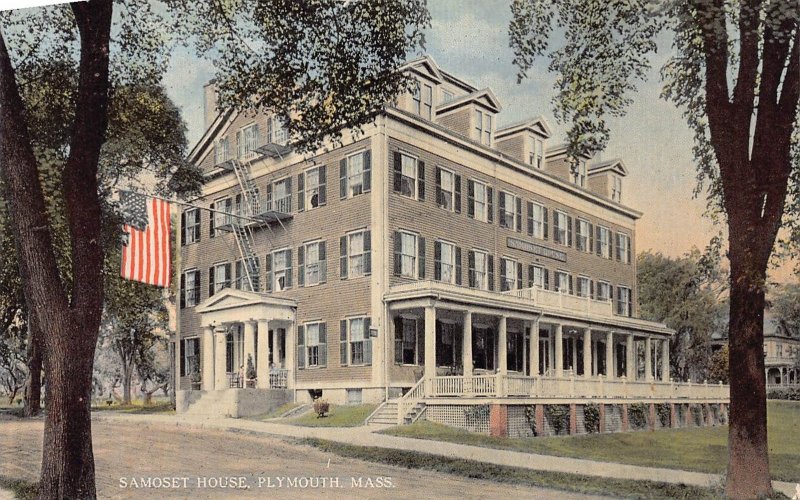 Samoset House, Plymouth, Massachusetts, Early Postcard, Unused
