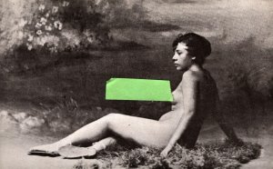 Nude Women Posing Artistic Anatomy Studies Model  Blank Back  Postcard