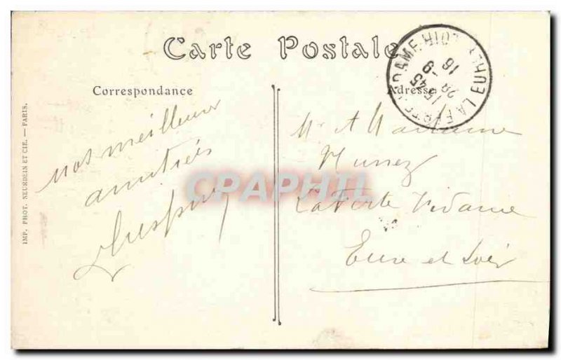 Old Postcard Caen Faculles and Rue Saint Sauveur