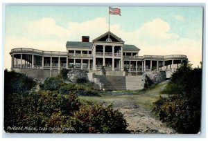 c1910 Cape Cottage Casino Exterior Building Portland Maine ME Vintage Postcard