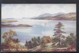 Scotland Postcard - Kyles of Bute and Arran Hills - Art Colour    RS21017