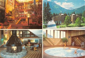 Banff, Alberta Canada  PTARMIGAN INN Resort~Fireplace/Lobby~Hot Tub 4X6 Postcard