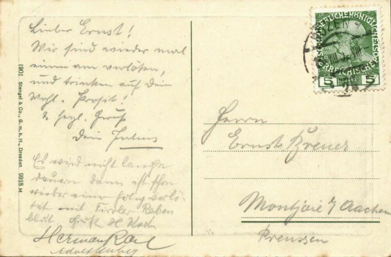 italy, BOLZANO BOZEN, De Laubengasse bei Nacht (1909) Postcard