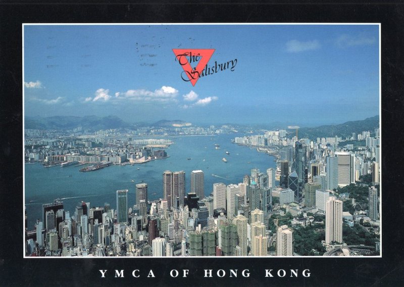 YMCA of Hong Kong Rare Large Aerial Postcard