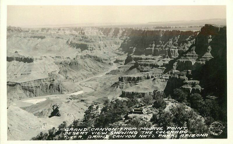 Arizona Grand Canyon Frasher RPPC Photo Postcard Mojave Point 21-4203