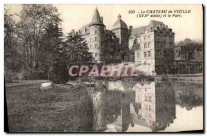 Old Postcard Chateau de Vizille and the Park