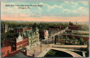 LEXINGTON KY BIRDS EYE VIEW ANTIQUE POSTCARD