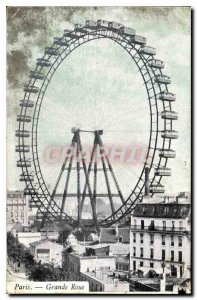 Postcard Old Paris Ferris Wheel