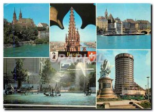 Postcard Modern Basel Basel Das Munster Munster Aussicht vom Hauserfront am R...