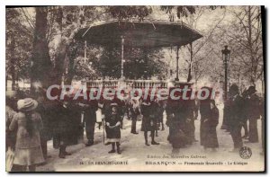 Postcard Old Promenade Granvelle Besancon Kiosk