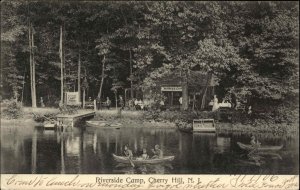 Cherry Hill New Jersey NJ Riverside Camp c1905 Postcard
