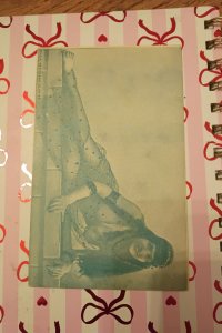 Early 1900s Philadelphia Postcard Co No 44 - Indian Woman Reclining Studio Portr