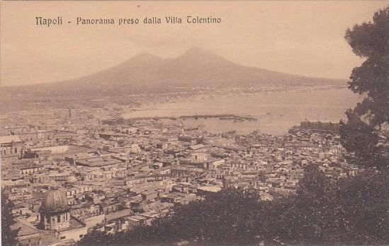 Italy Napoli Panorama preso dalla Villa Tolentino