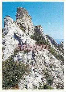 Postcard Modern Cathar Castle of Queribus The last bastion