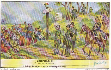 Liebig s1714 Leopold II No 3 In de storm