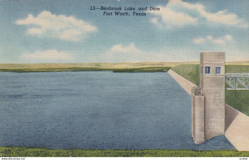FORT WORTH, Texas, 1930-1940's; Benbrook Lake And Dam